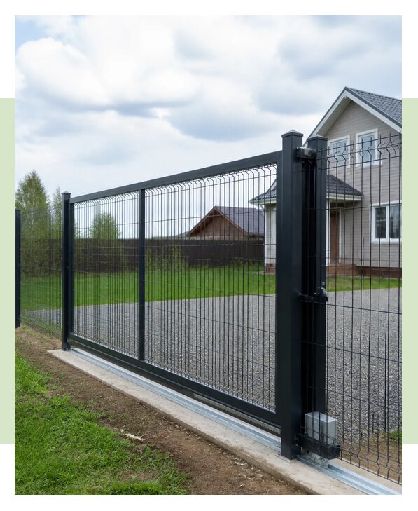 Откатные ворота из 3Д сетки в Уфе по цене от 46238 р. | ЗаборЭксеперт-Уфа